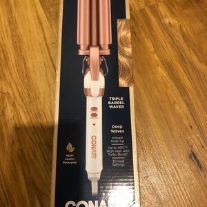 Conair Rose Gold & White Triple Barrel Waver - Deep Waves